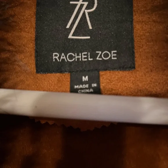 Rachel Zoe Brown Suede fur Coat Size M - Picture 4 of 16